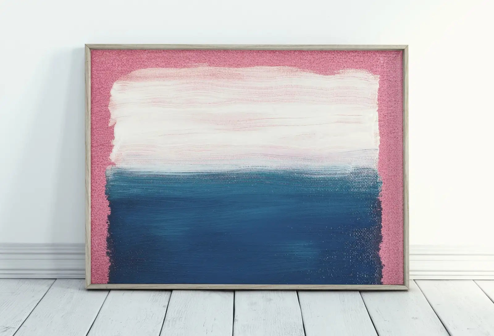 Included artwork preview showing first selection of artworks from Pink Blue White Abstract Painting Printable Wall Art. Colorful Abstract Wall Art Download. Abstract Digital Art Print Bedroom or Living Room.