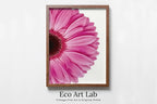 Framed view of Pink Gerbera Daisy Painting Printable Wall Art, Daisy Flower Print, Floral Instant Digital Download Minimalist Botanical Decor – printable wall art digital download.