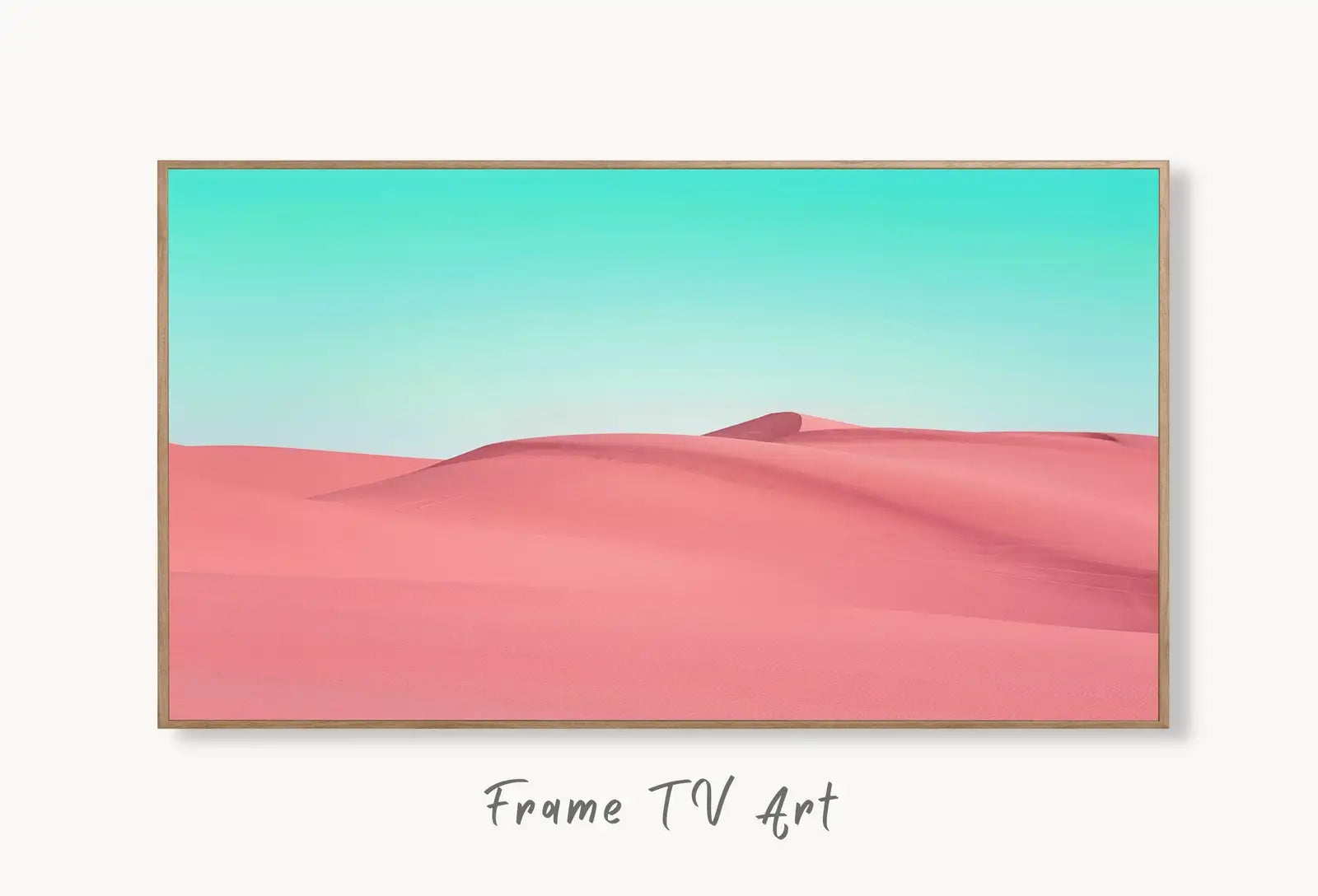Pink Sand Dunes and Turquoise Sky Frame TV Art. Digital Download, Digital Art for TV, Colorful Wall Art, Abstract Art for The Frame TV – Frame TV Digital Download Art – Digital Download