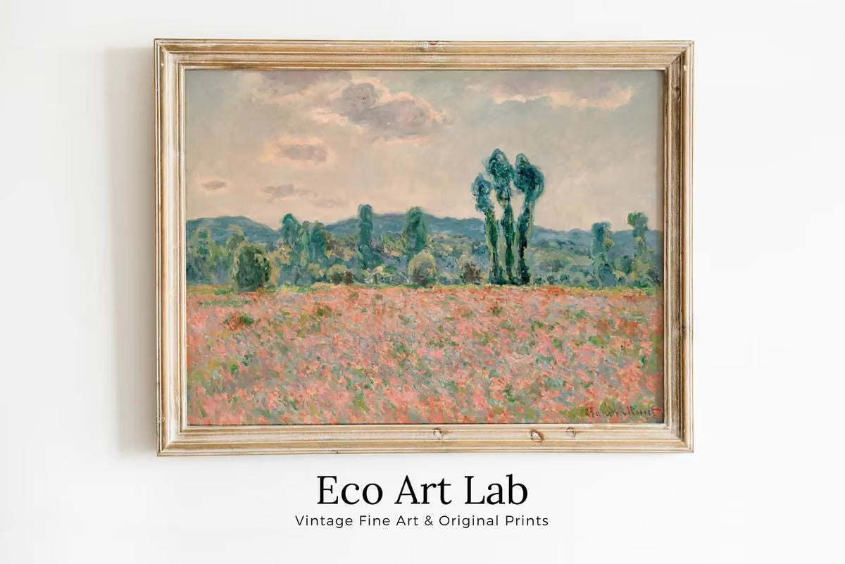 Poppy Field by Claude Monet. Famous Painting. Instant Download Vintage Decor. Vintage Landscape Printable Wall Art. Spring Decor. Monet Art – Printable Wall Art