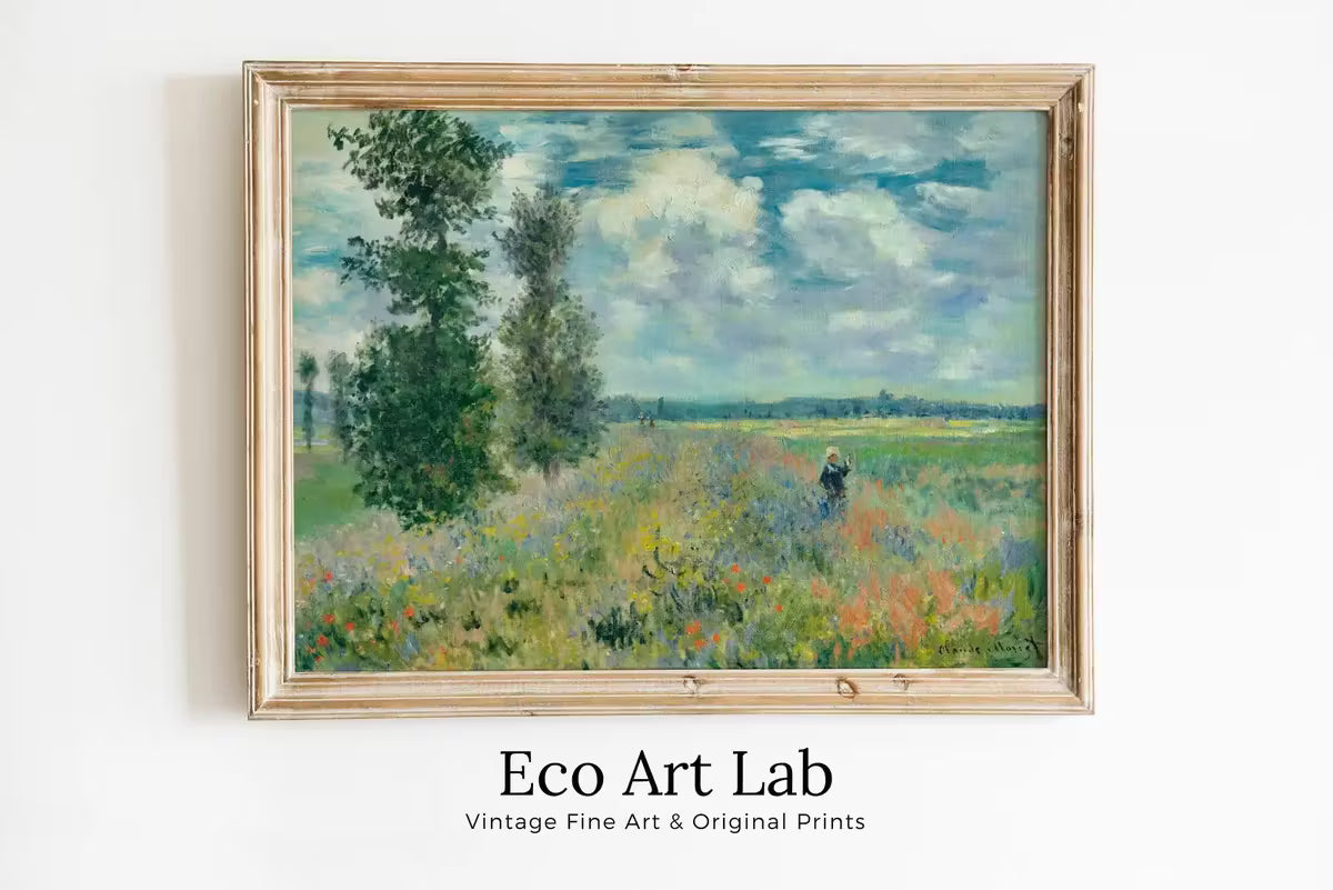 Poppy Field Famous Claude Monet Painting Printable Art. Instant Download Vintage Decor. Vintage Landscape Printable Wall Art. Spring Decor – Printable Wall Art