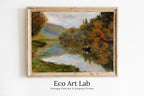 Claude Monet - Printable Wall Art - Boat on the Seine near Jeufosse