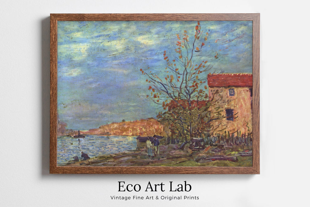 Alfred Sisley - Printable Wall Art - The Loing at Moret