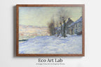 Claude Monet - Printable Wall Art - Lavacourt Under Snow