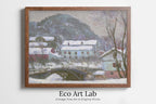 Claude Monet - Printable Wall Art - Sandviken Norway Snow Effect