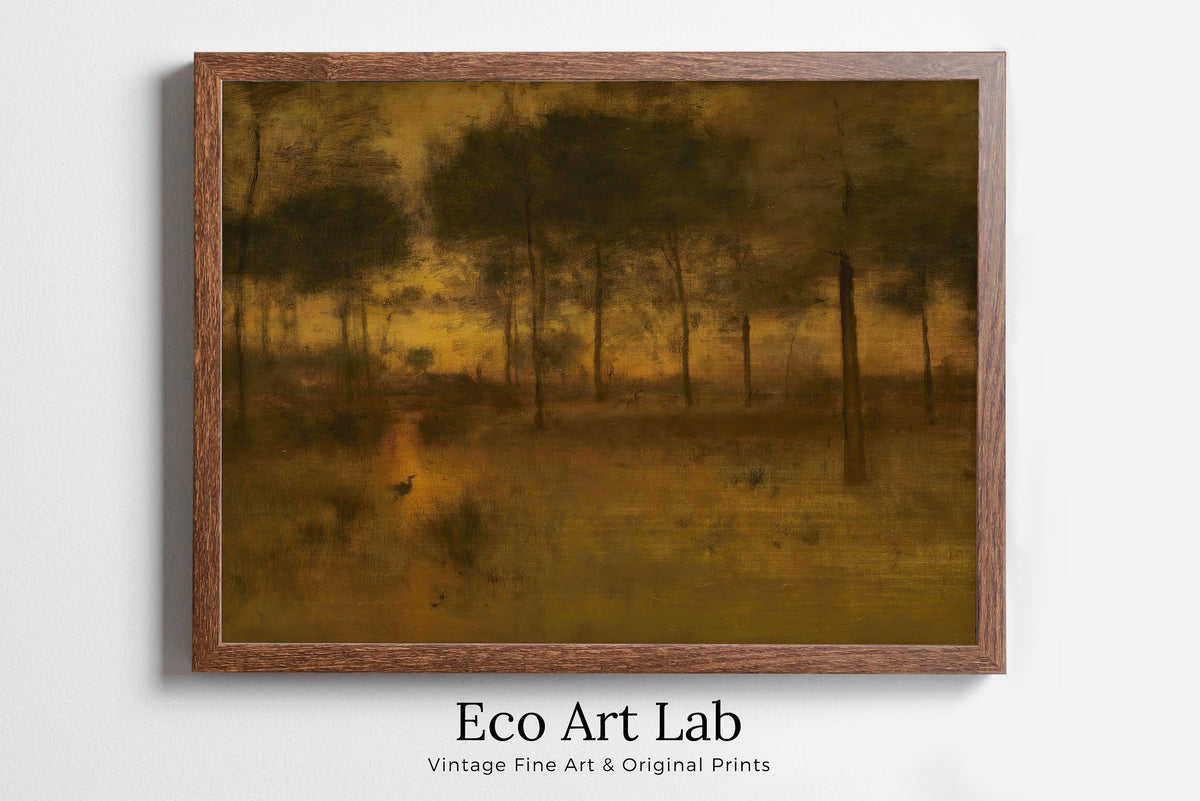 George Inness - Printable Wall Art - The Home of the Heron