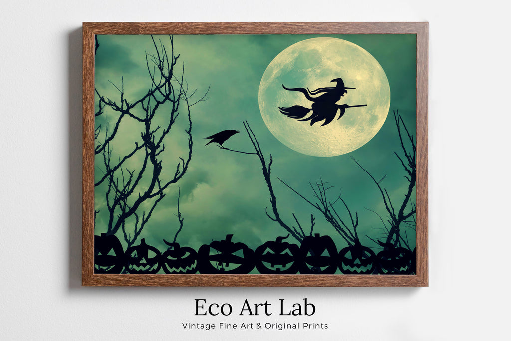 EcoArtLab Original - Printable Wall Art - Moonlit Flight