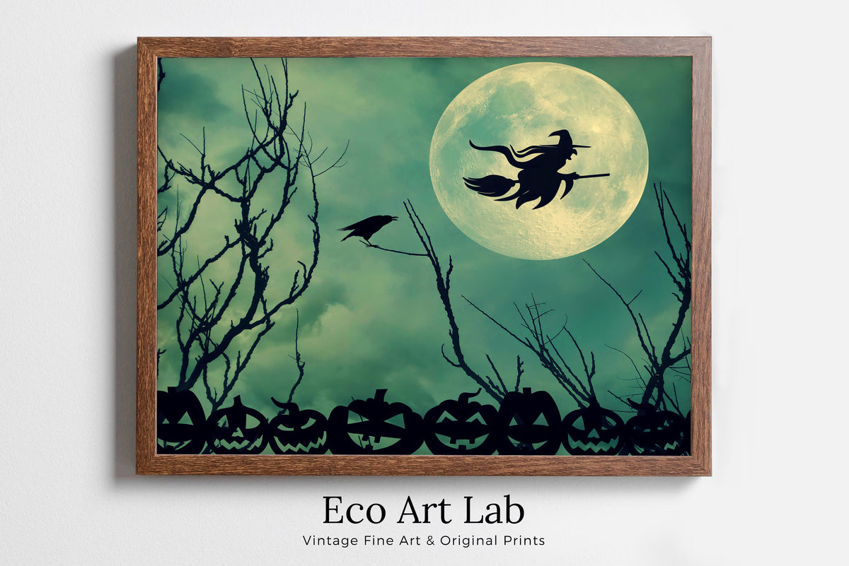 EcoArtLab Original - Printable Wall Art - Moonlit Flight