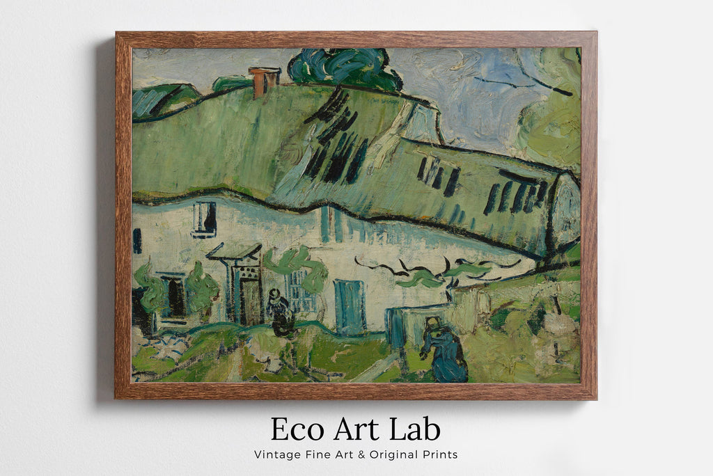 Vincent van Gogh - Printable Wall Art - Houses at Auvers
