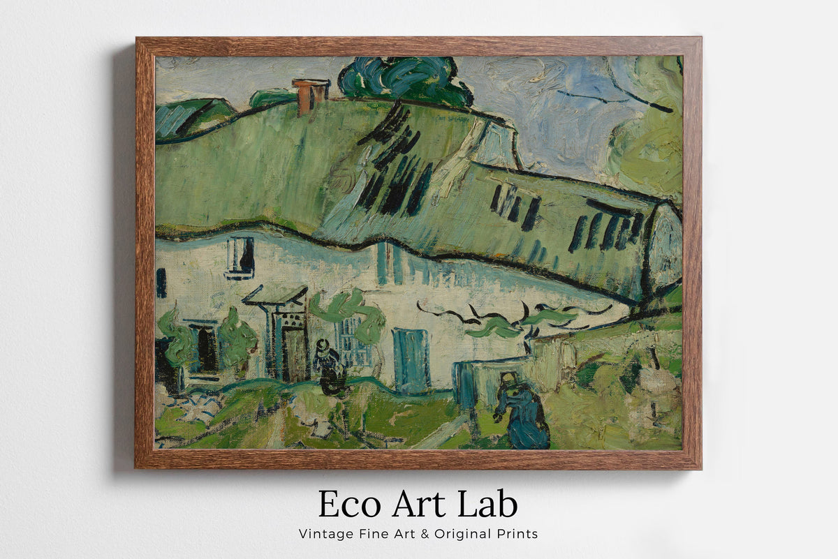 Vincent van Gogh - Printable Wall Art - Houses at Auvers