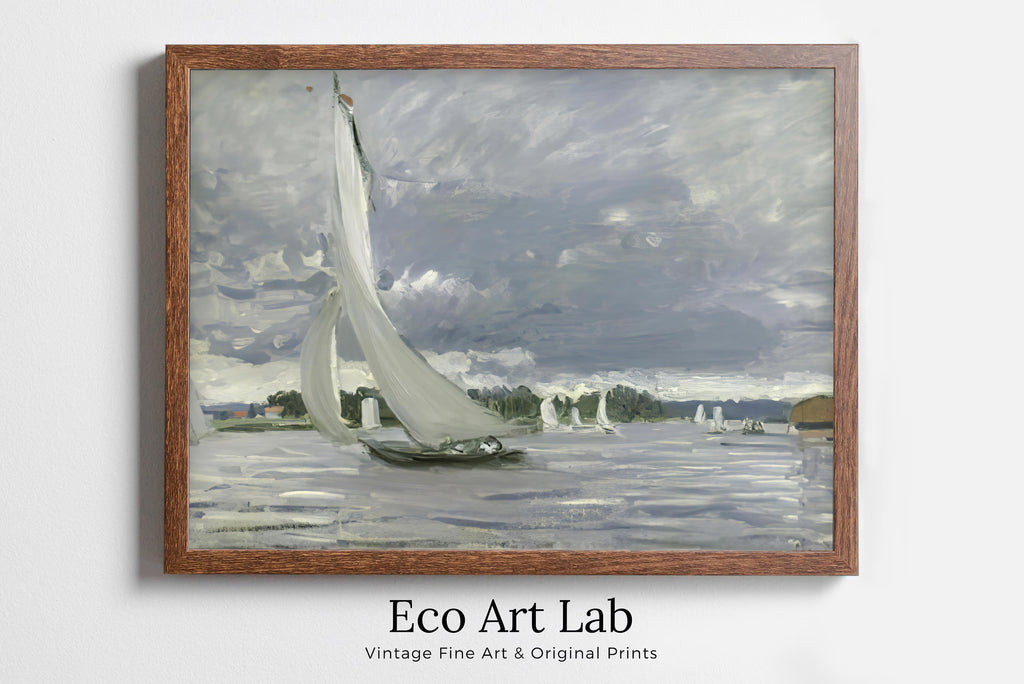 Claude Monet - Printable Wall Art - Regatta at Argenteuil
