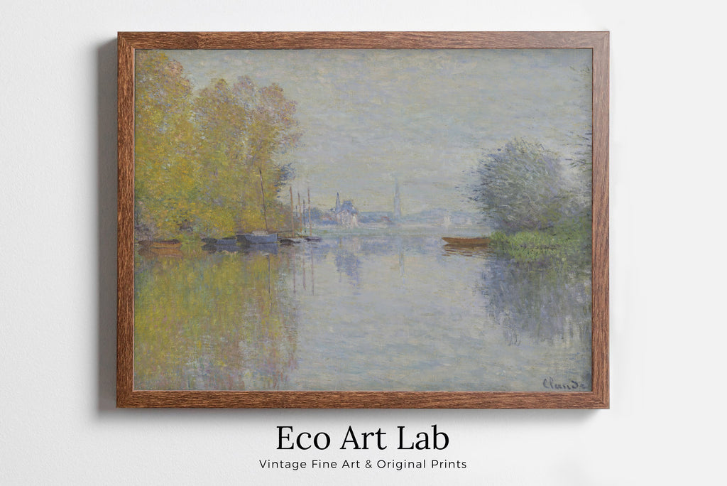 Claude Monet - Printable Wall Art - Autumn on the Seine Argenteuil
