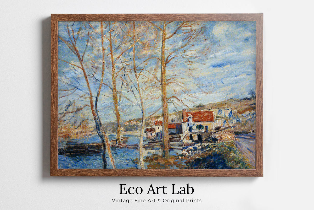 Alfred Sisley - Printable Wall Art - Sisley Flood at Moret