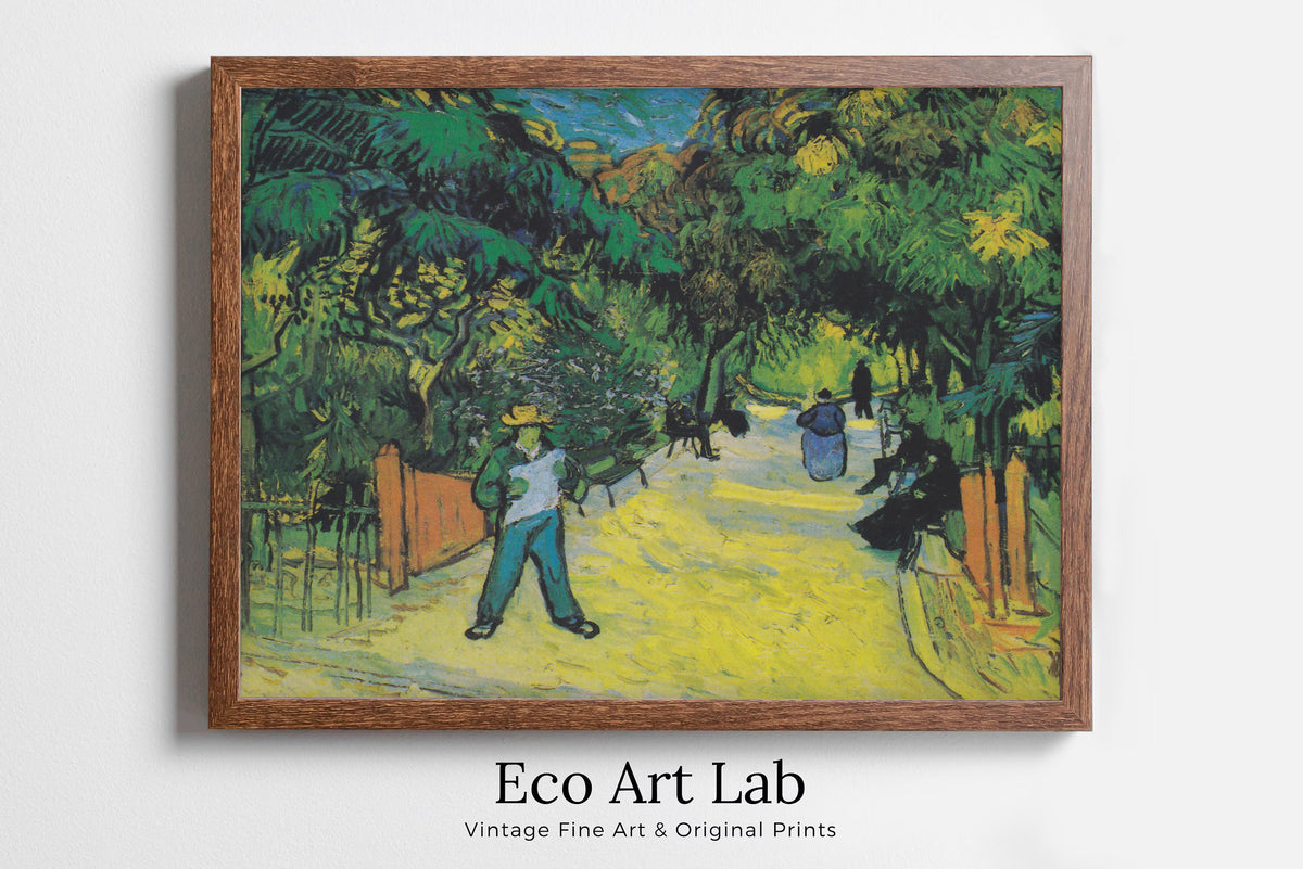 Vincent van Gogh - Printable Wall Art - Entrance to the Public Gardens in Arles