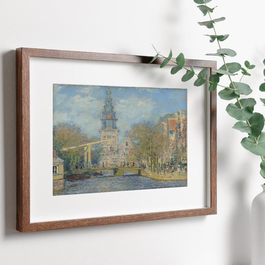 Claude Monet - Printable Wall Art - The  The Zuiderkerk Amsterdam