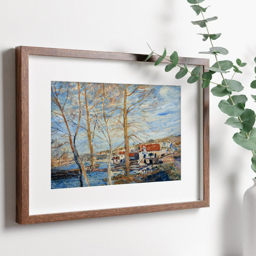 Alfred Sisley - Printable Wall Art - Sisley Flood at Moret