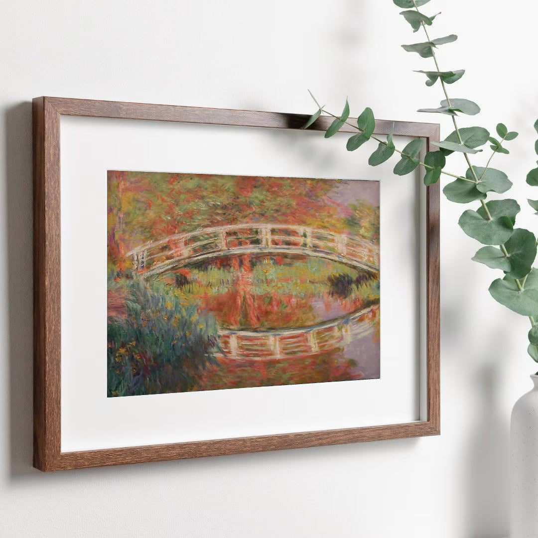 Claude Monet - Printable Wall Art - Japanese Footbridge Giverny