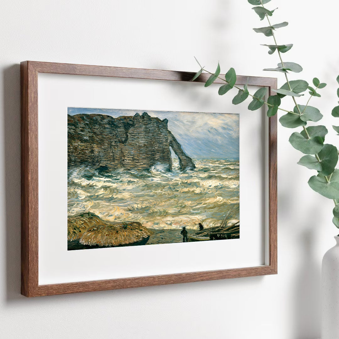 Claude Monet - Printable Wall Art - Etretat Rough sea