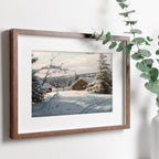 Peder Mønsted - Printable Wall Art - Sunlit Winter Landscape