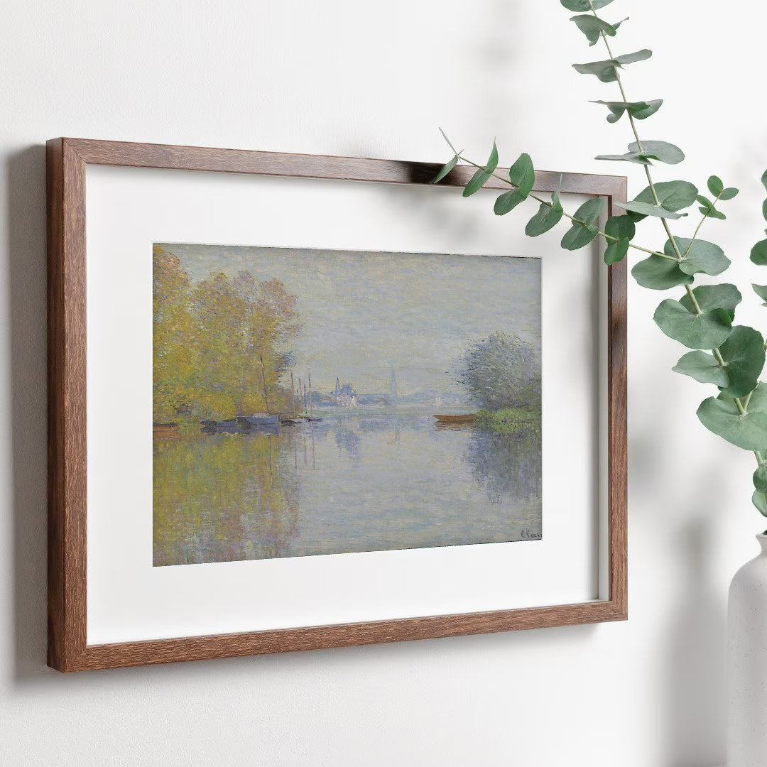 Claude Monet - Printable Wall Art - Autumn on the Seine Argenteuil