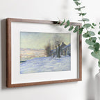 Claude Monet - Printable Wall Art - Lavacourt Under Snow