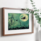 EcoArtLab Original - Printable Wall Art - Moonlit Flight