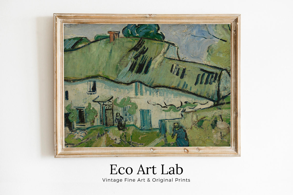 Vincent van Gogh - Printable Wall Art - Houses at Auvers