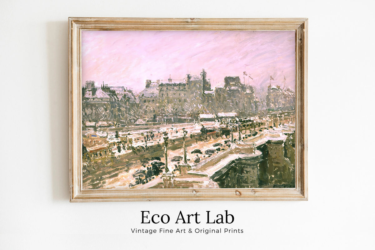Camille Pissarro - Printable Wall Art - Pissarro-The Pont Neuf Snow Effect