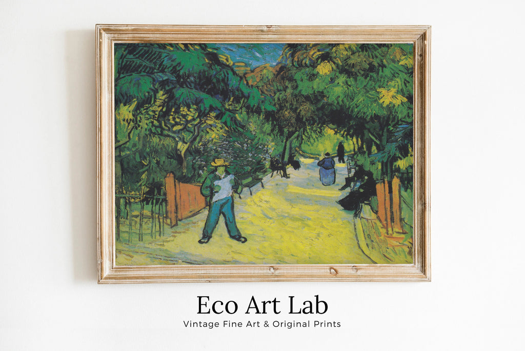 Vincent van Gogh - Printable Wall Art - Entrance to the Public Gardens in Arles