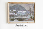 Claude Monet - Printable Wall Art - Sandviken Norway Snow Effect