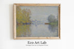 Claude Monet - Printable Wall Art - Autumn on the Seine Argenteuil