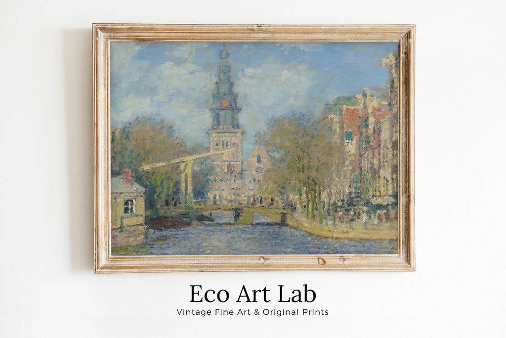 Claude Monet - Printable Wall Art - The  The Zuiderkerk Amsterdam