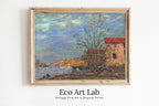 Alfred Sisley - Printable Wall Art - The Loing at Moret