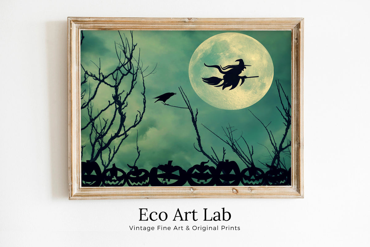 EcoArtLab Original - Printable Wall Art - Moonlit Flight