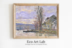 Claude Monet - Printable Wall Art - River at Lavacourt Monet