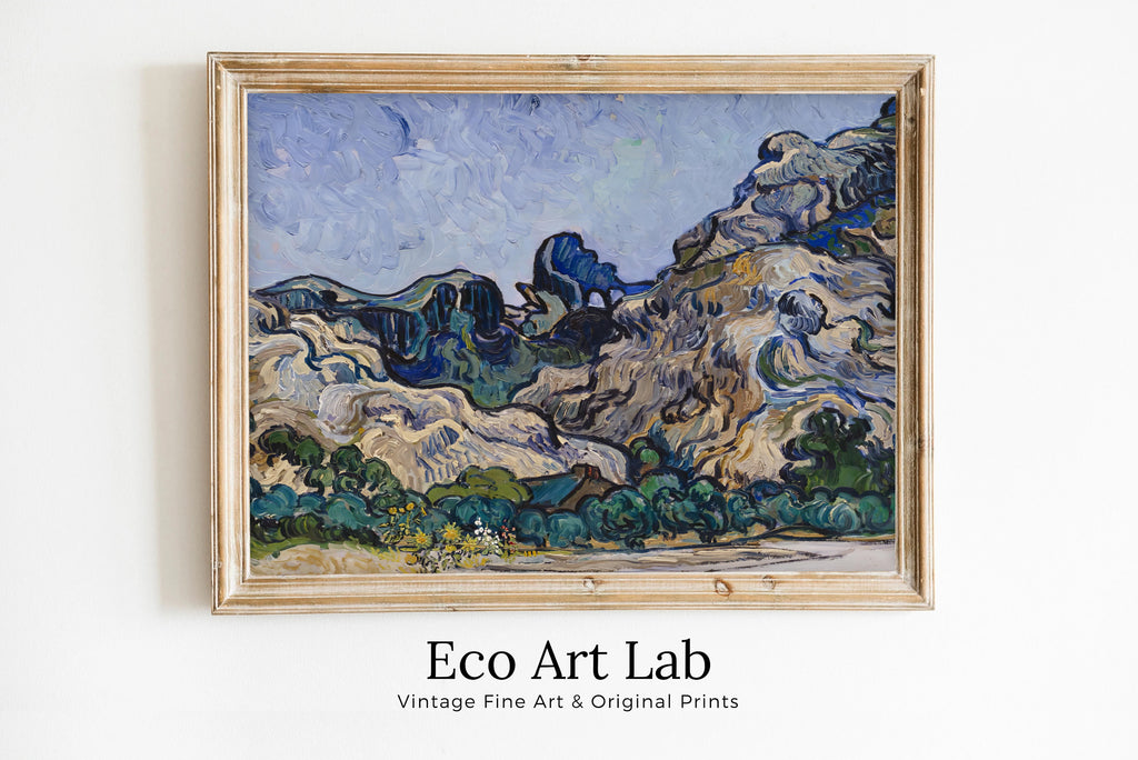 Vincent van Gogh - Printable Wall Art - Mountains at Saint Rémy