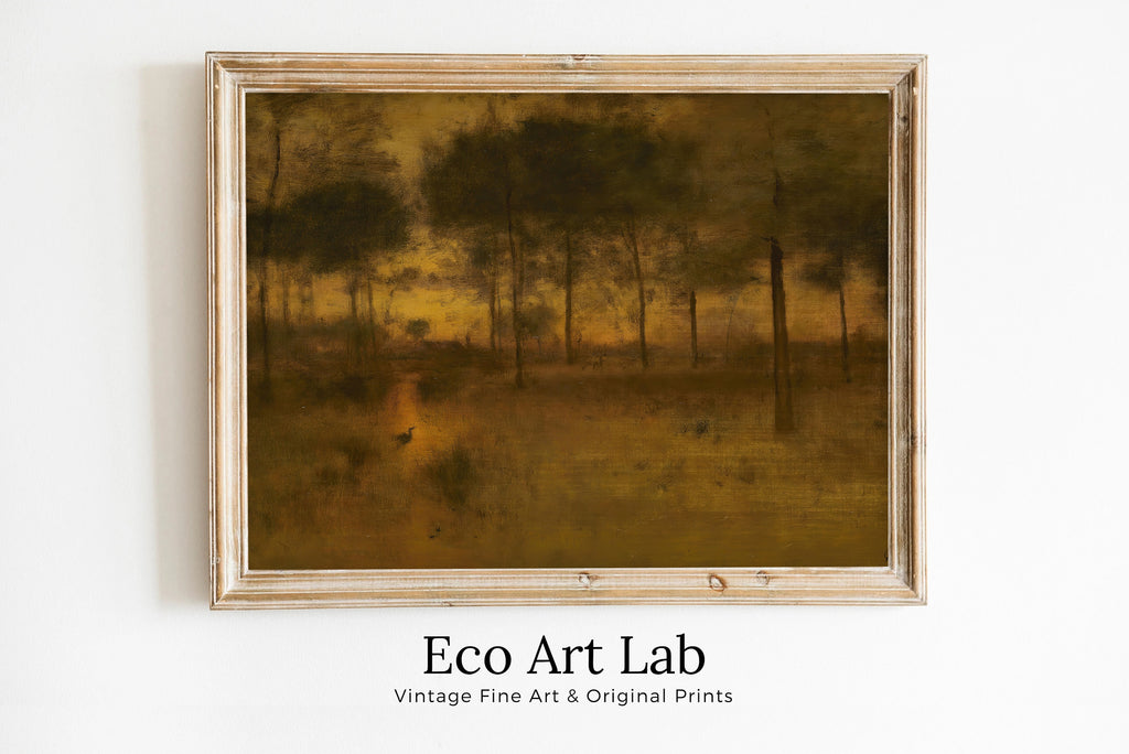 George Inness - Printable Wall Art - The Home of the Heron