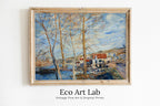 Alfred Sisley - Printable Wall Art - Sisley Flood at Moret