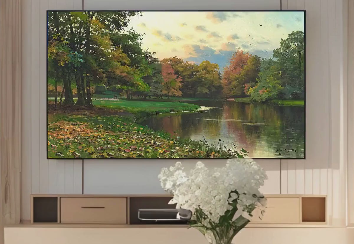 Forest Paintings Frame TV Art - Vintage Artworks - Nature Wall Art Set of 40