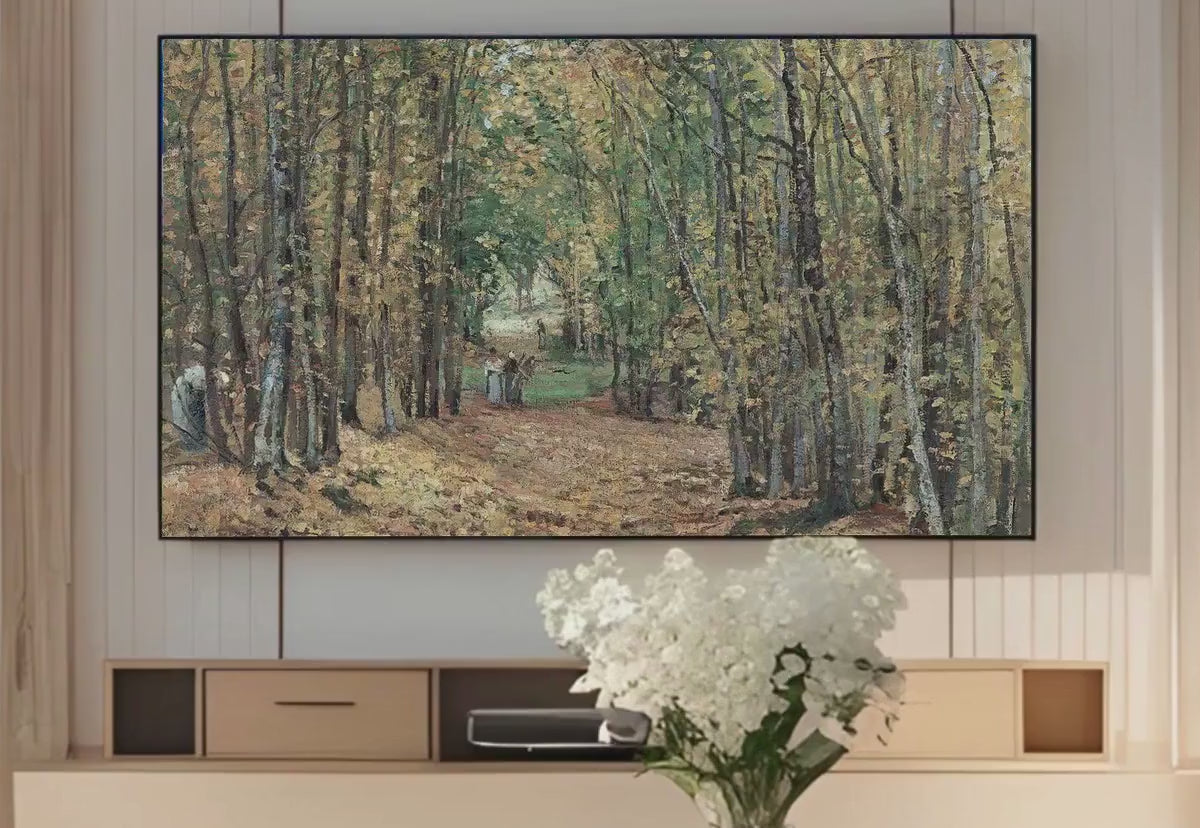 Frame TV Art Pissarro Impressionist Oil Paintings - French Country Decor - Paris Wall Art Set of 40