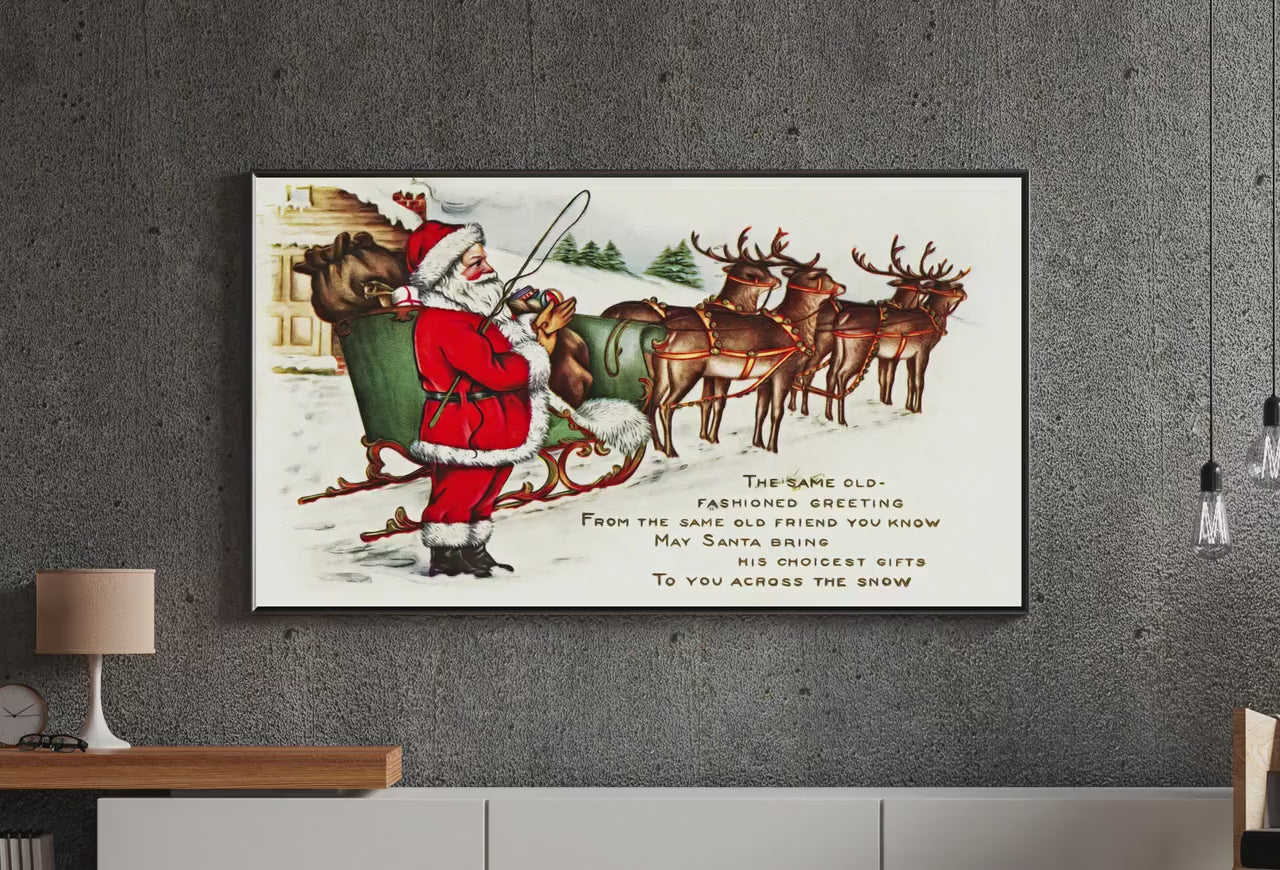 Set of 25 Samsung Frame TV 4K Art. Vintage Christmas Art Digital Collection. Christmas Wall Decor TV Art Set. Instant Download Frame TV Art