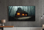 Set of 10 Halloween Samsung Frame TV 4K Art. Creepy Haunted Houses in Dark Forests. Horror Art. Instant Download Frame TV Halloween Art Set.