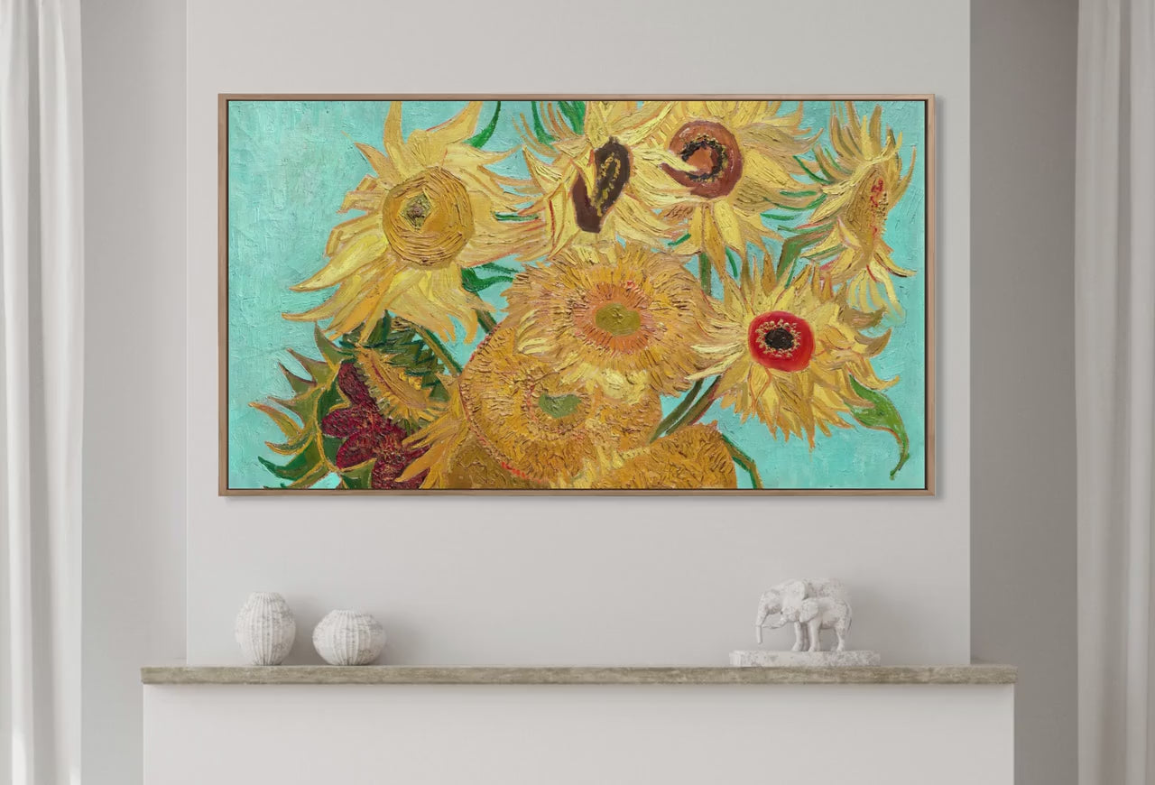Set of 4 Samsung Frame TV 4K Art. Van Gogh Famous Flowers Paintings Collection. Vincent Van Gogh Art Set. Instant Download Frame TV Art. #2