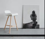 Printable Crow Painting. Crow Wall Art Instant Download Raven Decor. Black Bird Print Animal Painting. Digital Raven Print Downloadable Art – Printable Wall Art