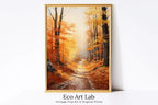 Printable Landscape Painting. Forest Trail in the Fall. Nature Print Autumn Art. Vertical Wall Art. Instant Download Home or Office Decor – Printable Wall Art
