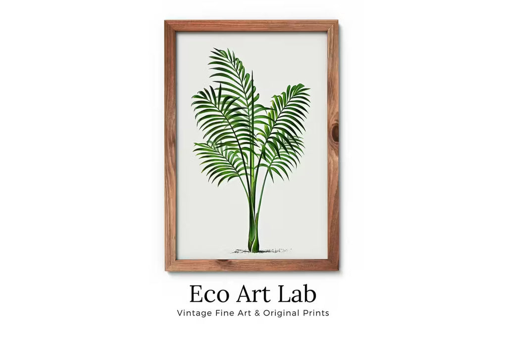Printable Vintage Palm Tree Art. Instant Download Botanical Wall Art Print. Vintage Tropical Poster. Palm Trees Digital Nature Print #21 – Printable Wall Art