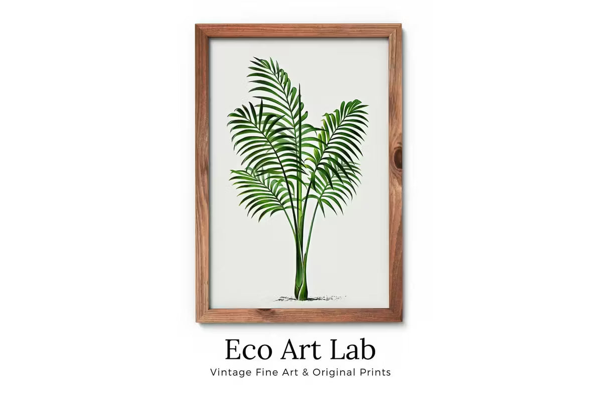 Printable Vintage Palm Tree Art. Instant Download Botanical Wall Art Print. Vintage Tropical Poster. Palm Trees Digital Nature Print #21 – Printable Wall Art