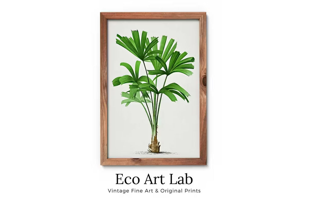 Printable Vintage Palm Tree Art. Instant Download Botanical Wall Art Print. Vintage Tropical Poster. Palm Trees Digital Nature Print #24 – Printable Wall Art