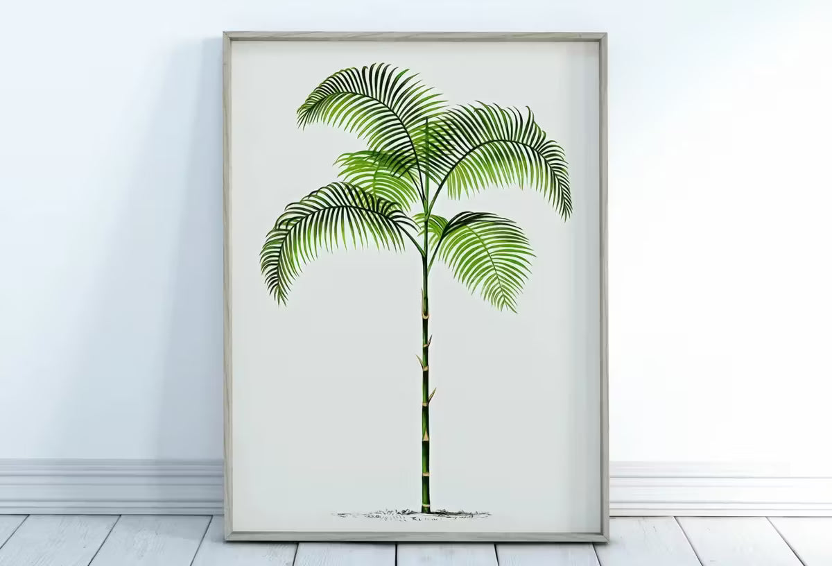 Printable Vintage Palm Tree Art. Instant Download Botanical Wall Art Print. Vintage Tropical Poster. Palm Trees Digital Nature Print #27 – Printable Wall Art