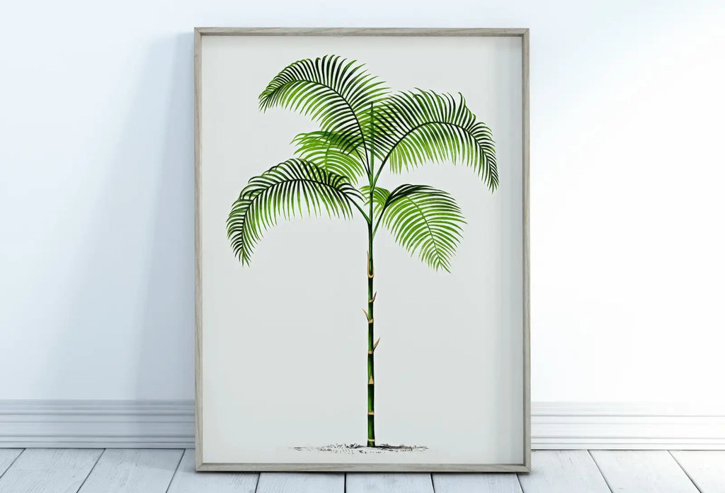 Included artwork preview showing first selection of artworks from Printable Vintage Palm Tree Art. Instant Download Botanical Wall Art Print. Vintage Tropical Poster. Palm Trees Digital Nature Print #27.